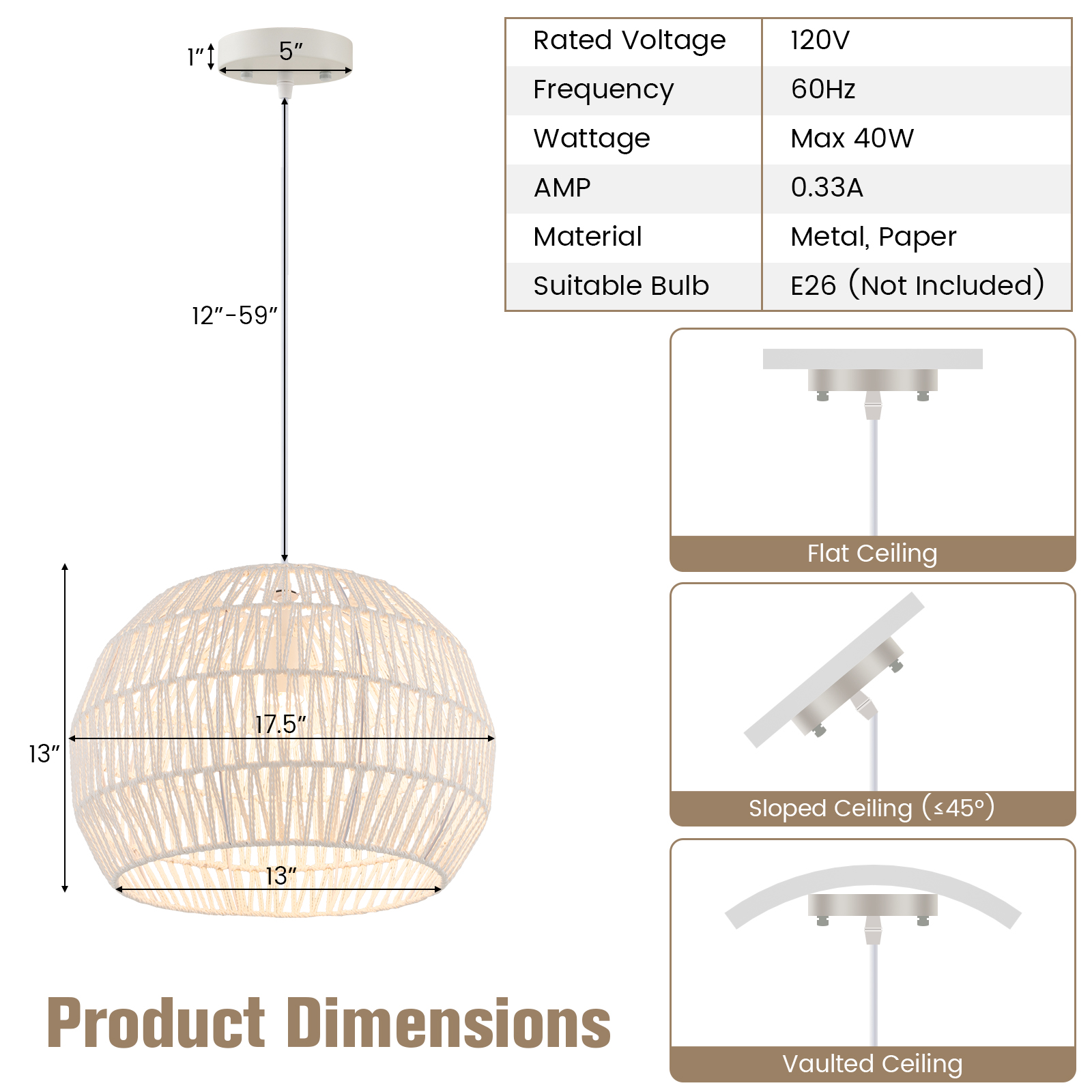 Product Dimensions