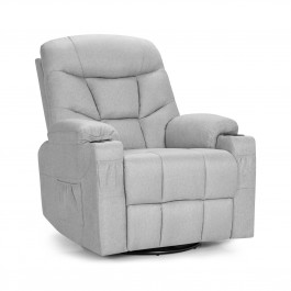 360 Degree Swivel Rocker Recliner Chairs with Massage and Heating