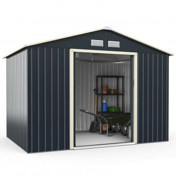 9 x 6 Feet Metal Storage Shed for Garden and Tools