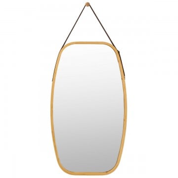 30 Inch Modern Rectangle Wall Hanging Framed Mirror