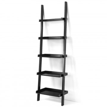 5-Tier Ladder Shelf with Open Shelves for Living Room Home Office