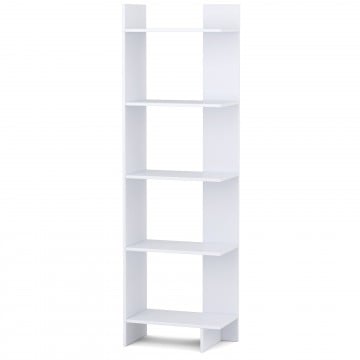 5-Tier Freestanding Decorative Storage Display Bookshelf