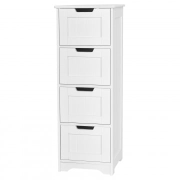 Free-Standing Side Storage Organizer with 4 Drawers