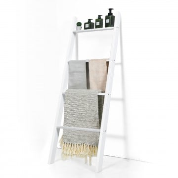 4-Tier Wall Leaning Ladder Shelf Stand