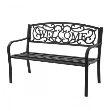 Garden Bench with Elegant Bronze Finish and Durable Metal Frame