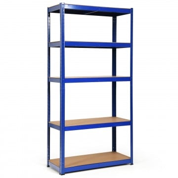 72 Inch Storage Rack with 5 Adjustable Shelves for Books Kitchenware
