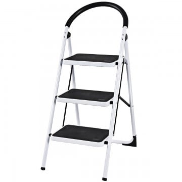 Heavy Duty Industrial Lightweight Folding Stool 3 Step Ladder