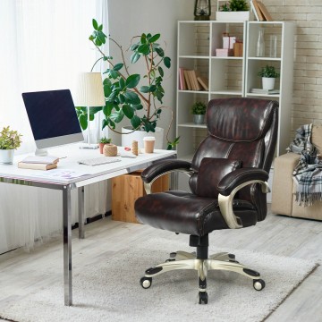 Adjustable Executive Office Recliner Chair with High Back and Lumbar Support