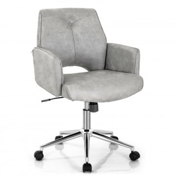 Adjustable Hollow Mid Back Leisure Office Chair with Armrest