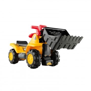 6V Electric Kids Ride On Bulldozer Pretend Play Truck Toy with Adjustable Bucket