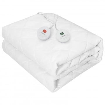 Twin/Queen/King Auto Shut Off Heated Electric Mattress Pad with Dual Controller