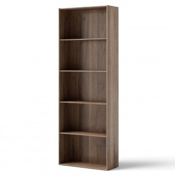 5-Shelf Multi-Functional Wood Bookcase for Home Office