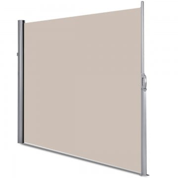 118.5 x 71 Inch Patio Retractable Folding Side Awning Screen