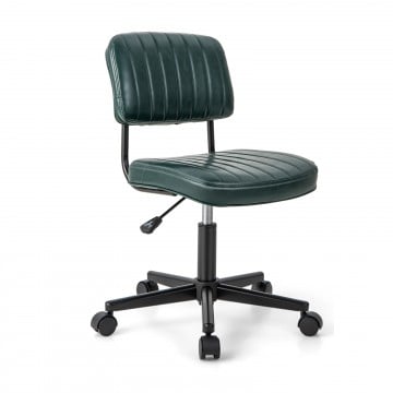 PU Leather Adjustable Office Chair Swivel Task Chair with Backrest