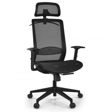 18 Inch to 22.5 Inch Height Adjustable Ergonomic High Back Mesh Office Chair Recliner with Hanger