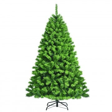 4.5/6.5/7.5 Feet Unlit Artificial Christmas Tree with Metal Stand