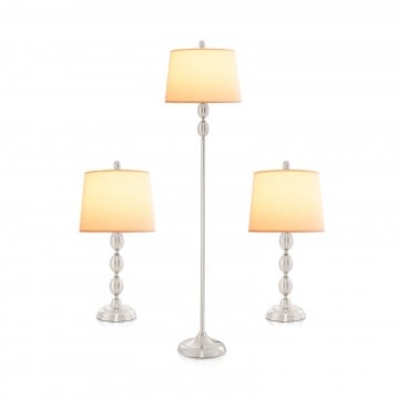 3-Piece Table and Floor Lamp Set