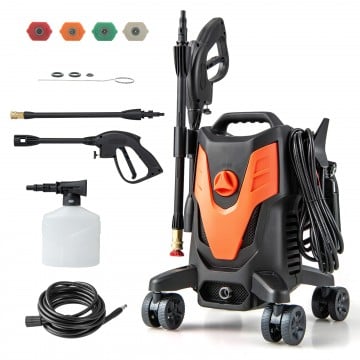 2400 PSI Electric Pressure Washer with 4 Universal Wheels