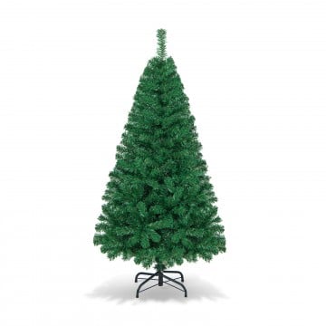 5/6/7/8 Feet Artificial PVC Hinged Christmas Tree with Solid Metal Stand