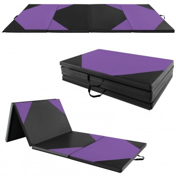 10' x 4' x 2" Folding Exercise Mat with Hook and Loop Fasteners