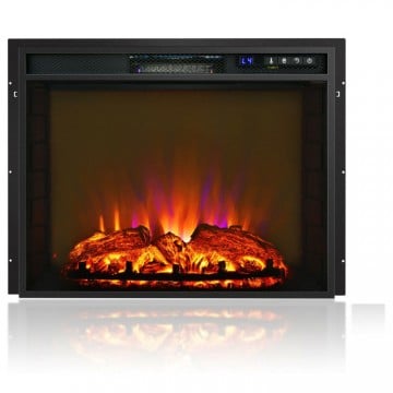 26 Inch Recessed Electric Fireplace heater with Remote Control 750W/1500W