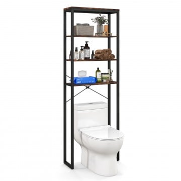 4-Tier Freestanding Over the Toilet Storage Rack