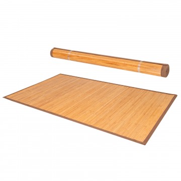 5 x 8 Feet Bamboo Floor Mat with Anti-Slip Backing for Living Room Bedroom
