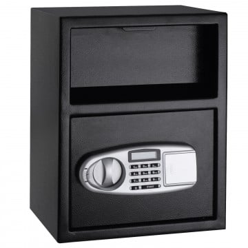 Digital Deposit Safe Box Depository with Front Drop for Jewelry and Cash