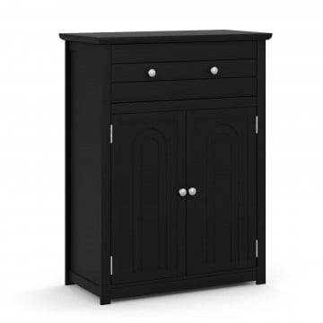 2-Door Freestanding Bathroom Cabinet with Drawer and Adjustable Shelf