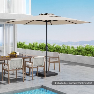Costway 12-Foot Patio Umbrella - detail view