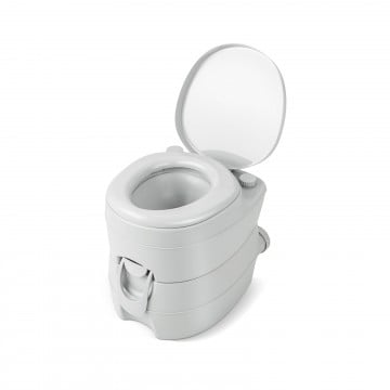 Portable Toilet Compact Indoor Outdoor Commode with 5.2 Gallon Detachable Waste Tank