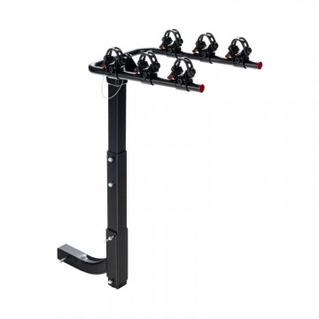 3/4-Bike Hitch Mount Rack with Safety Strap for Car Truck SUV
