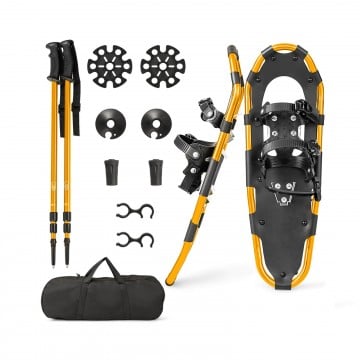 4-in-1 Lightweight Terrain Snowshoes with Flexible Pivot System