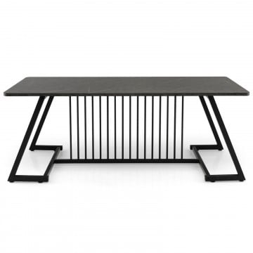48 Inch Modern Style Coffee Table with Spacious Tabletop for Living Room