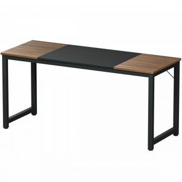 63" Rectangular Dining Room Table with Solid Metal Frame-Desktop + Frame