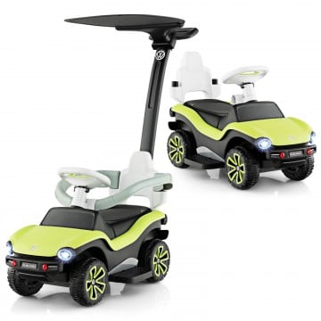 3-in-1 Licensed Volkswagen Ride on Push Car with 3-Position Adjustable Push Handle
