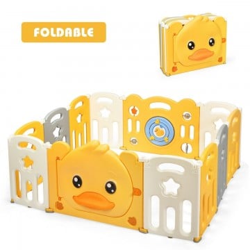 12 / 14 Panels Foldable Baby Playpen with Sound