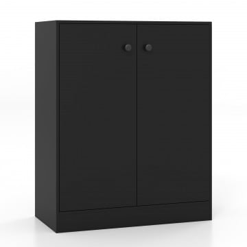 2-Door Modern Floor Storage Cabinet with 3-Tier Shelf