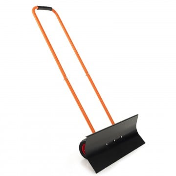 Snow Shovel with Wheels with 30 Inches Wide Blade and Adjustable Handle