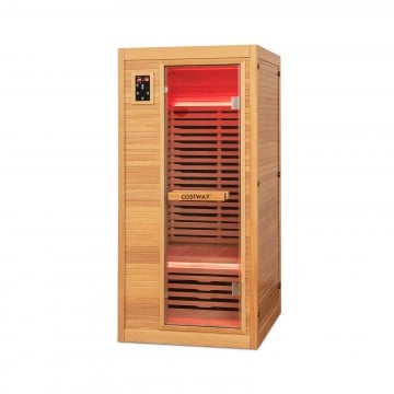 [Deposite Pre-Order] 2024 New Model Single Person Far Infrared Wooden Sauna for Home