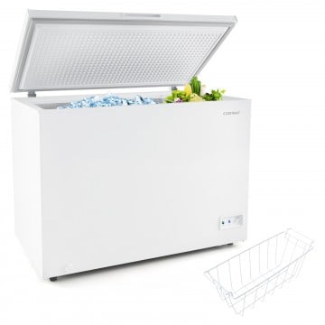 Compact Deep Freezer with 7-Level Adjustable Temperature and Removable Basket