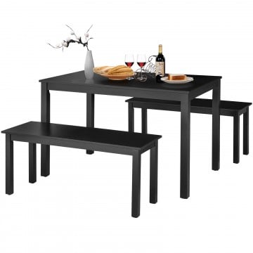 3 Pieces Modern Studio Collection Table Dining Set