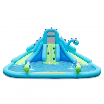 Dinosaur-Theme Inflatable Water Slides with Large Pool (without Blower)