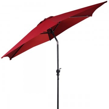 10 Feet Outdoor Patio Umbrella with Tilt Adjustment and Crank