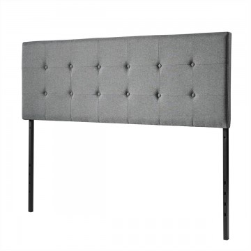 Adjustable Tufted Fabric Upholstered Headboard for Queen and Full Size Bed