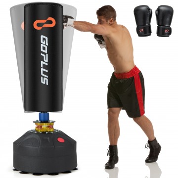 Freestanding Punching Bag Kickboxing Bag with Stand and Suction Cup Base