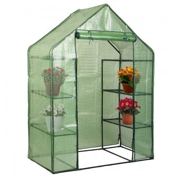 Mini Portable 4 Tier 8 Shelves Walk-in Plant Greenhouse
