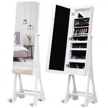 Standing Armoire Organizer  Jewelry Cabinet with LED