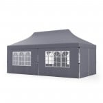 10 x 20 Feet Canopy with 6 Sidewalls, Adjustable Height: 9.7/10/10.4 ft
