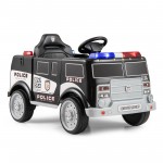 12V Police Car with Megaphone & Trunk